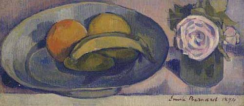 Emile Bernard Nature morte a la banane oil painting image